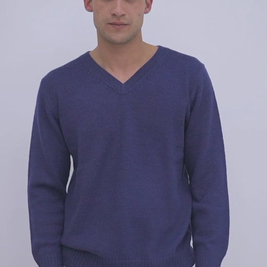 Herrenpullover aus Alpaka Wolle von QILLU