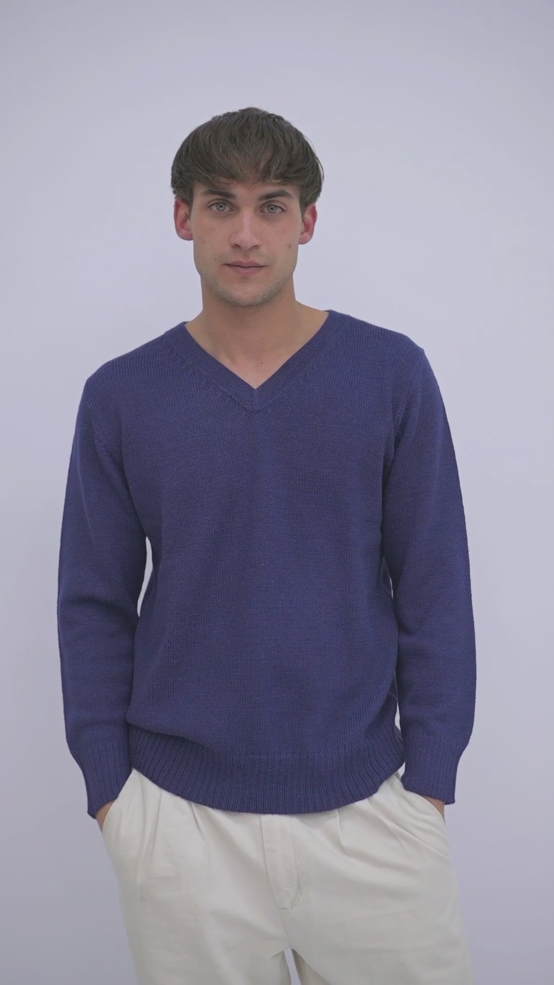 Herrenpullover aus Alpaka Wolle von QILLU
