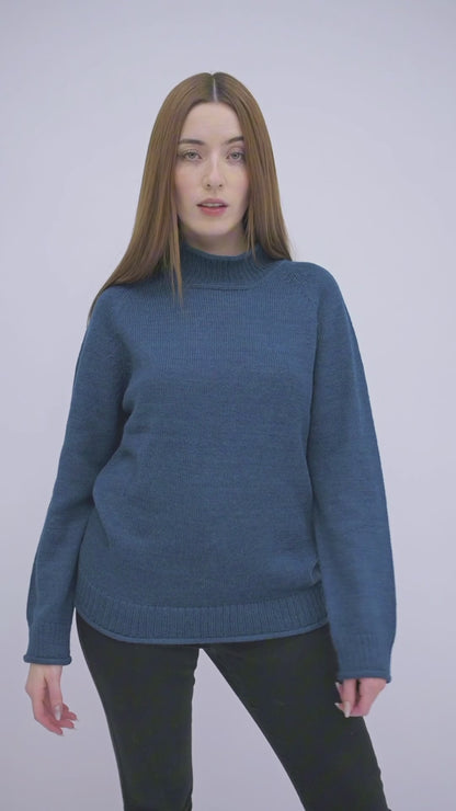 Damenpullover aus Alpaka Wolle von QILLU
