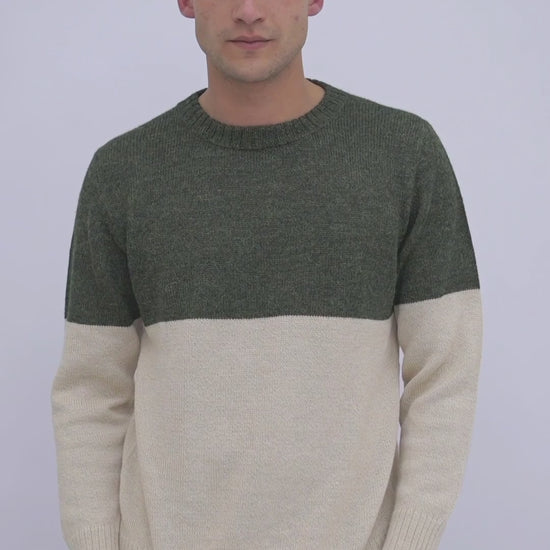 Herrenpullover aus Alpaka Wolle von QILLU