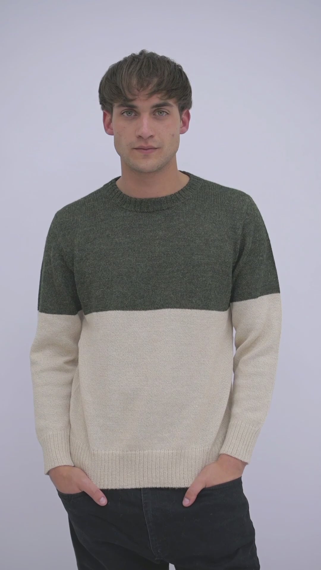 Herrenpullover aus Alpaka Wolle von QILLU