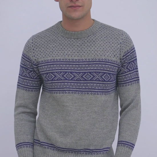 Herrenpullover aus Alpaka Wolle von QILLU