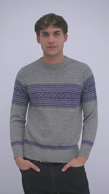 Herrenpullover aus Alpaka Wolle von QILLU