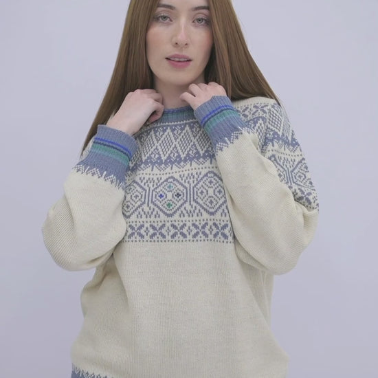 Damenpullover aus Alpaka Wolle von QILLU