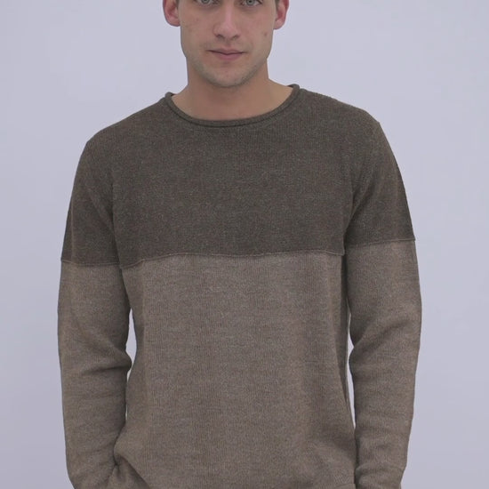 Herrenpullover aus Alpaka Wolle von QILLU