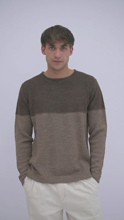 Herrenpullover aus Alpaka Wolle von QILLU