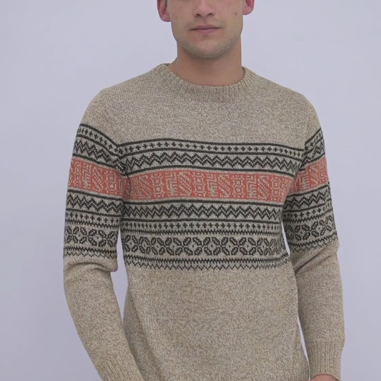 Herrenpullover aus Alpaka Wolle von QILLU