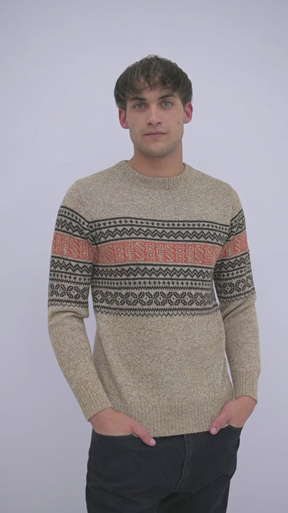 Herrenpullover aus Alpaka Wolle von QILLU