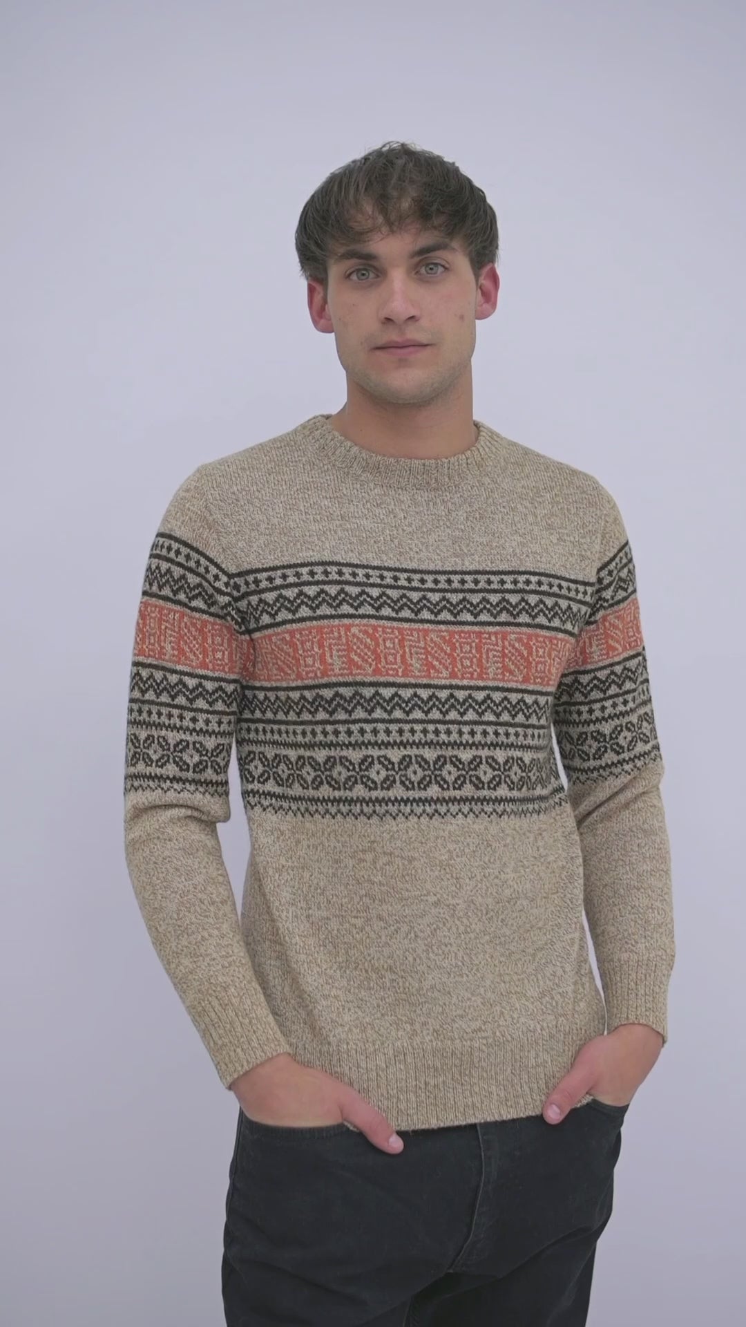 Herrenpullover aus Alpaka Wolle von QILLU