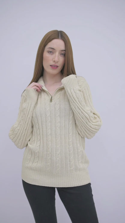 Damenpullover aus Alpaka Wolle von QILLU