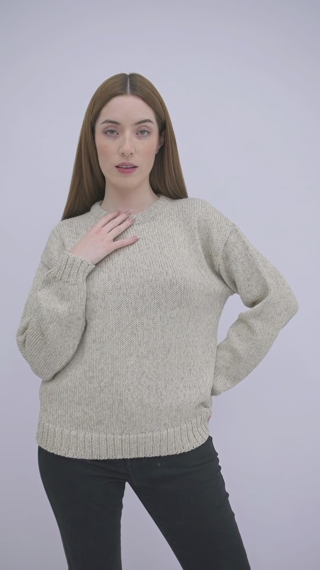 Damenpullover aus Alpaka Wolle von QILLU